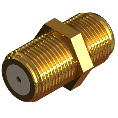 15-485-D6 - F Type Straight Bulkhead Screw Fit Jack With Solder Post 
