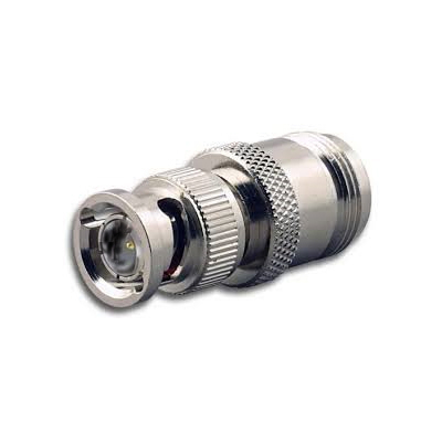 74-1025-511-75R - BNC Plug to N Type Jack Straight Adaptor - 75 Ohm 