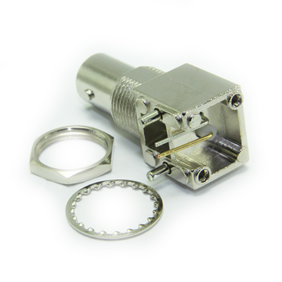 BNC Right Angle Bulkhead Jack PCB,75 Ohm, Low Profile - Image 3