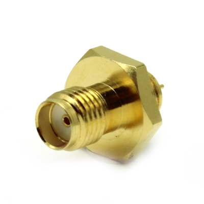 30-348-D3 - SMA Front Mount Bulkhead Jack Round Contact IP68 