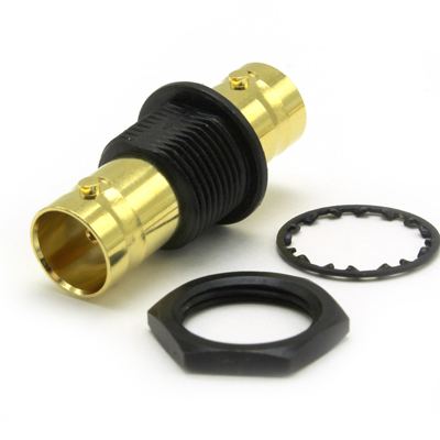 10-503-D66 - 'KORUS' 6GHz BNC Jack to Jack  Insulated Bulkhead Adaptor 6 GHz 