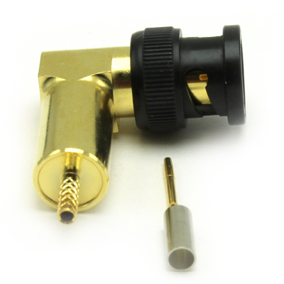 BNC 6GHz Right Angle Crimp / Crimp Plug - Image 3