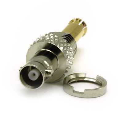 Micro BNC Bulkhead Push-On Plug to Jack Adaptor (12G) - Image 3