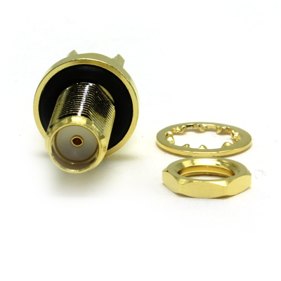 SMA Straight PCB Bulkhead Jack - IP67 (Long Body) - Image 2