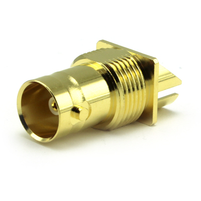 10-462-1-D126-1.6 - 12GHz BNC End Launch Bulkhead Jack True 75 Ohm 12G ( Board Thickness 1.6mm) 