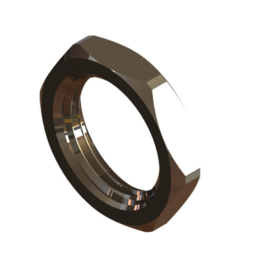 1/4 x 36 UNS x 8 mm Hexagon Nut Nickel Plated - Image 1