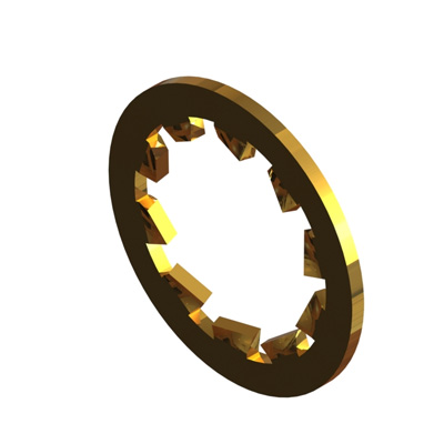 1/4 Locking Washer Gold Plated - Image 1