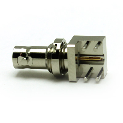 Micro BNC Bulkhead PCB End Launch Jack With Locking Legs - Image 2