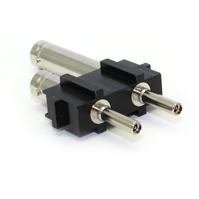 microMUSA Plug to BNC Jack 12G Adaptor 2 Way Block  - Image 3