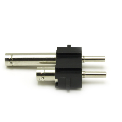 microMUSA Plug to BNC Jack 12G Adaptor 2 Way Block  - Image 4