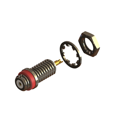 54-360-1-B3 - 10-32 (Microdot) Front Mount Bulkhead Jack Solder Bucket 