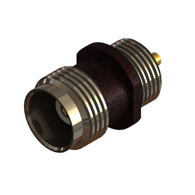 13-388-1-B3-BK - TNC Front Mount Bulkhead Solder Post Jack 