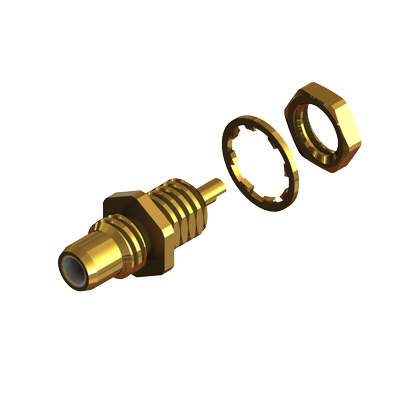 34-360-D3 - SMC Front Mount Straight Bulkhead Solder Spill Jack 