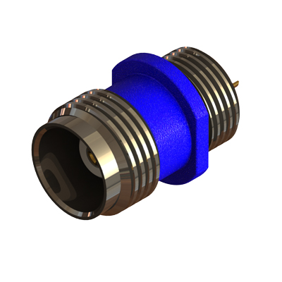 13-388-2-B3-BE - TNC Front Mount Bulkhead Solder Bucket Jack 