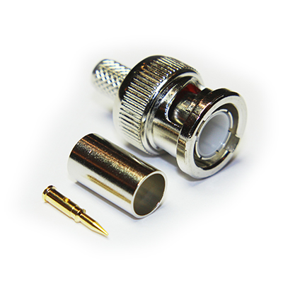 Coax Pack BNC Crimp / Crimp Plug for RG59 - 75 Ohm (1GHz) - Image 4