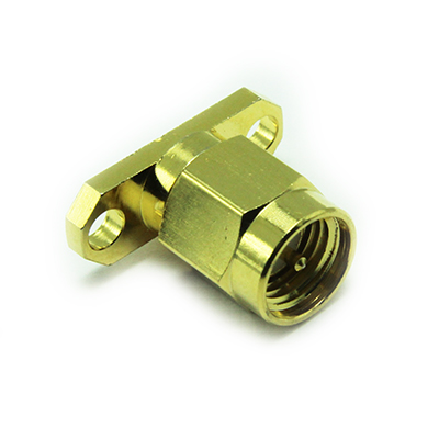 30-321-D3 - SMA 2 Hole Flange Plug Extended Insulation Solder Receptacle 