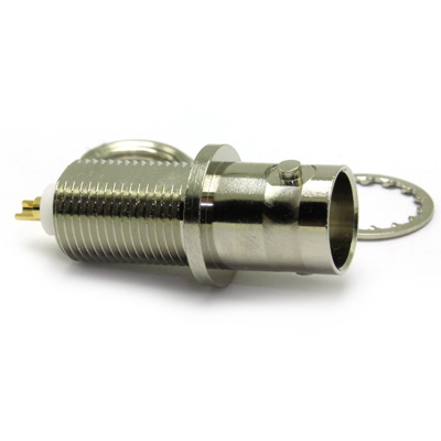 BNC Front Mount Bulkhead Solder Jack  75 ohm ( Long ) - Image 4