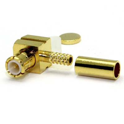 MCX Right Angle Solder / Crimp Plug - Image 2