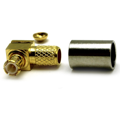 MCX Right Angle Solder / Crimp Plug - Image 2