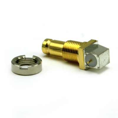 1.0/2.3 Right Angle Bulkhead SMT PCB Jack True 75 ohm - Image 2