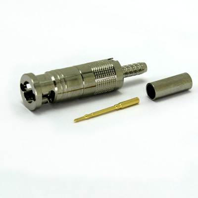 Micro BNC Straight Crimp / Crimp Plug 50 ohm - Image 2