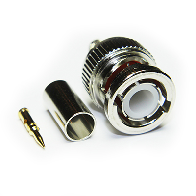 BNC Straight Crimp / Crimp  Plug  (4 Part) - Image 2