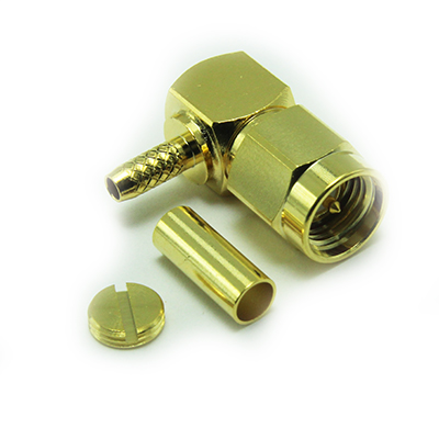 SMA Right Angle Solder / Crimp Plug - Image 2