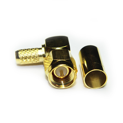 SMA Right Angle Solder / Crimp Plug - Image 2