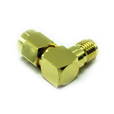 SMA Right Angle Plug to Jack Adaptor, - Image 3